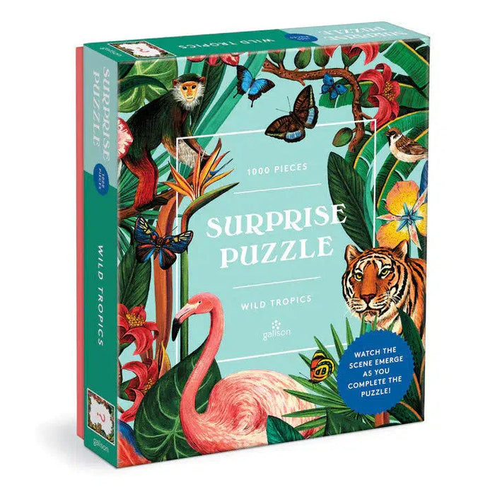 Wild Tropics 1000 Piece Surprise Jigsaw Puzzle Galison - for just $19.99! 