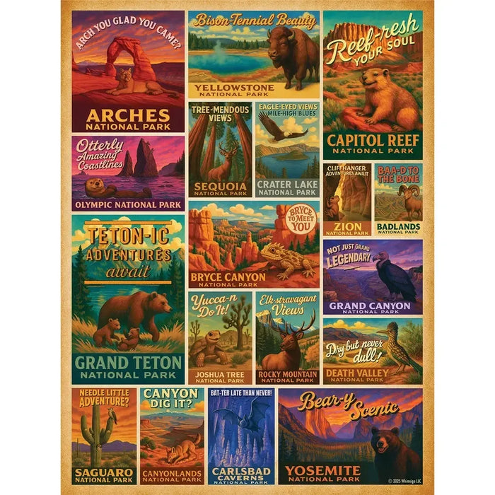 Wild West National Parks 500 Piece Jigsaw Puzzle Whimsigo - for just $24.99! 