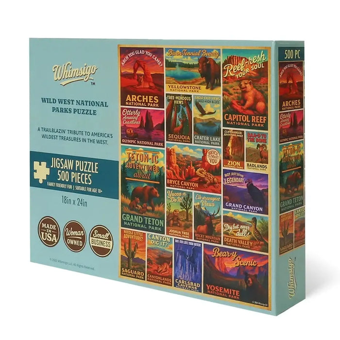Wild West National Parks 500 Piece Jigsaw Puzzle Whimsigo - for just $24.99! 