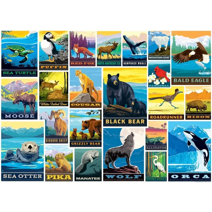 Wildlife Lovers by Anderson Design 1000 Piece Jigsaw Puzzle MasterPieces - for just $17.99! 
