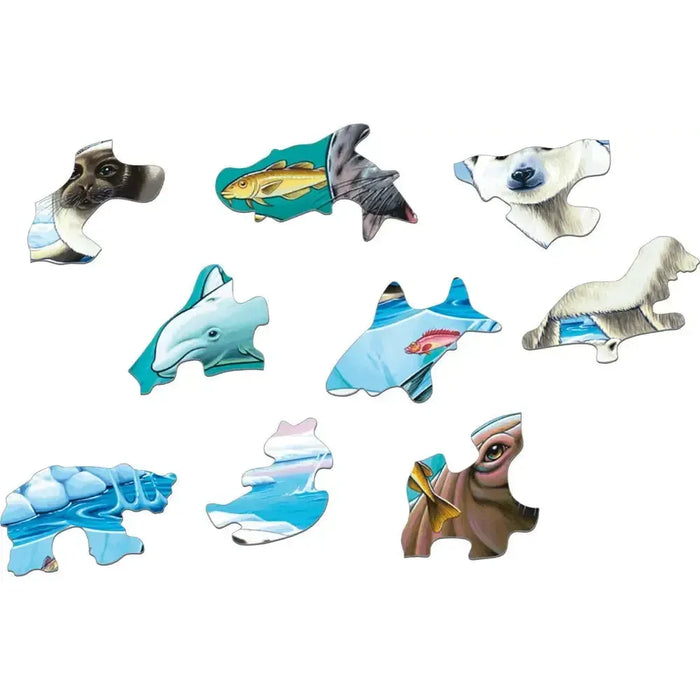 Wildlife On & Around an Arctic Iceberg 75 Piece Tray Jigsaw Puzzle Larsen - for just $11.99! 