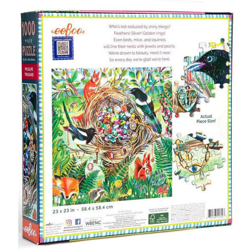 Wildlife Treasure 1000 Piece Jigsaw Puzzle eeBoo - for just $26.99! 
