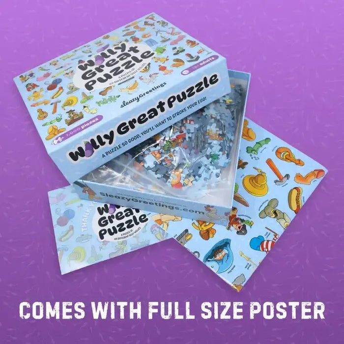 Willy Great Puzzle 1000 Piece Jigsaw Puzzle Sleazy Greetings - for just $25.99! 