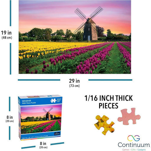 Windmill 1000 Piece Jigsaw Puzzle Continuum - for just $14.99! 