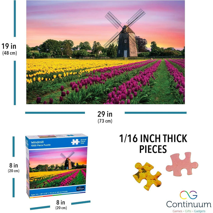 Windmill 1000 Piece Jigsaw Puzzle Continuum - for just $14.99! 