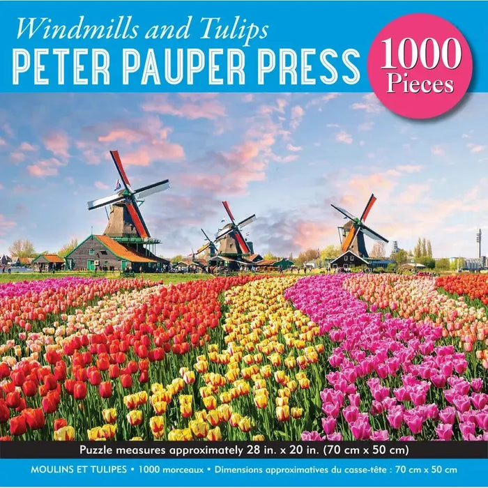 Windmills & Tulips 1000 Piece Jigsaw Puzzle Peter Pauper - for just $19.99! 