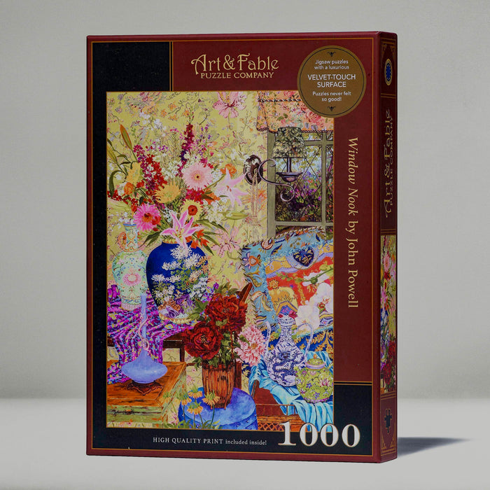 Window Nook 1000 Piece Premium Jigsaw Puzzle Art & Fable - for just $34.99! 