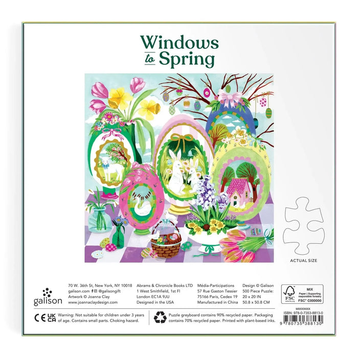 Windows to Spring 500 Piece Jigsaw Puzzle Galison - for just $17.99! 