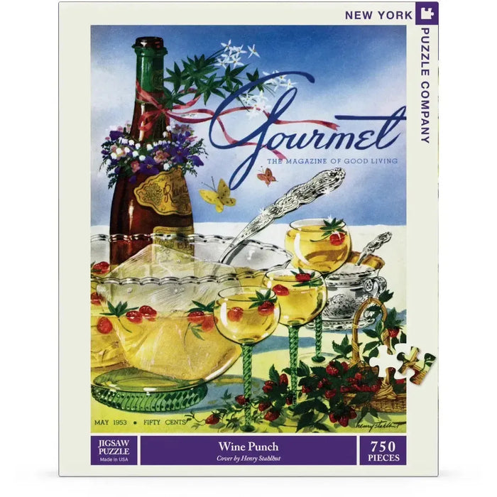 Wine Punch Gourmet Magazine 750 Piece Jigsaw Puzzle NYPC - for just $27.99! 
