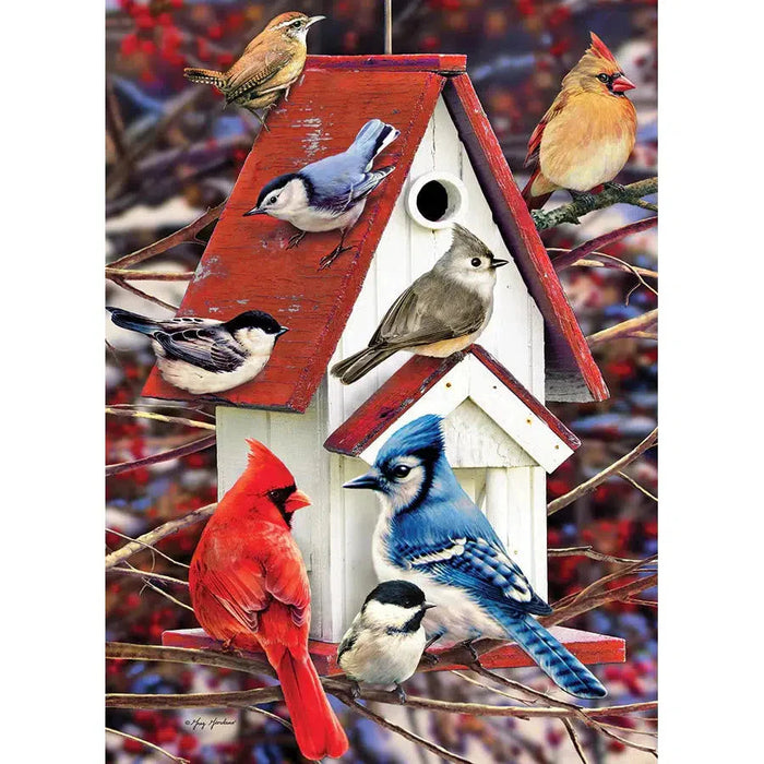 Winter Birdhouse 500 Piece Jigsaw Puzzle Cobble Hill - for just $17.99! 