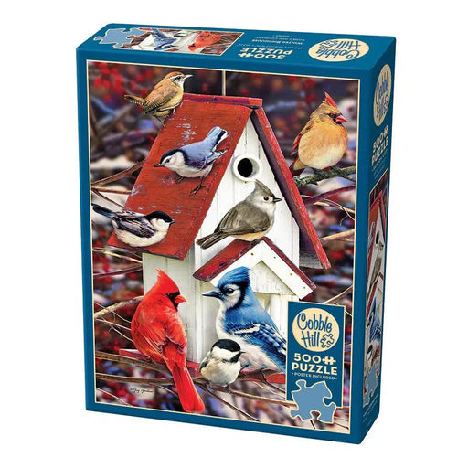 Winter Birdhouse 500 Piece Jigsaw Puzzle Cobble Hill - for just $17.99! 