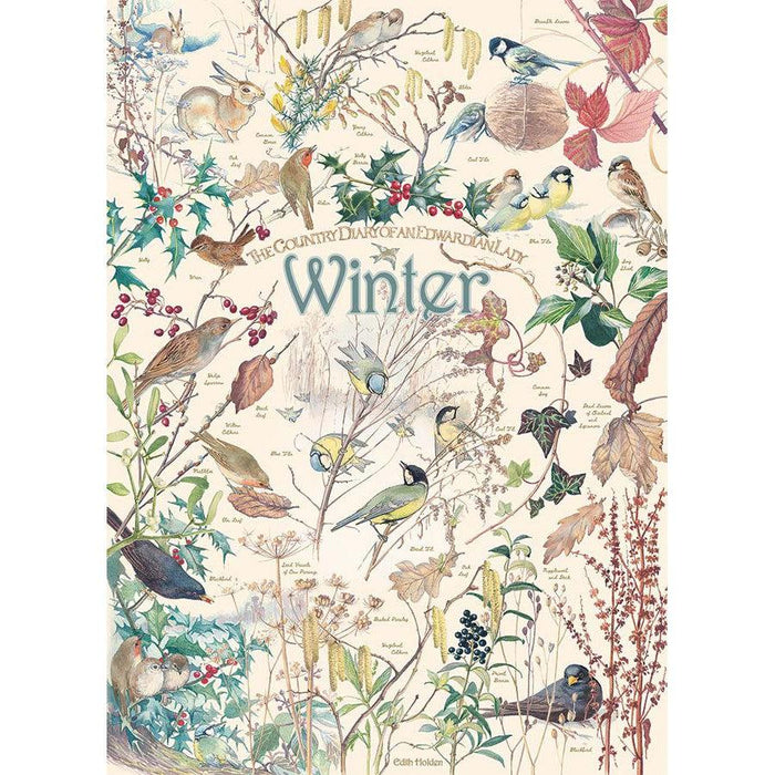 Winter Country Diary 1000 Piece Jigsaw Puzzle Cobble Hill - for just $19.99! 