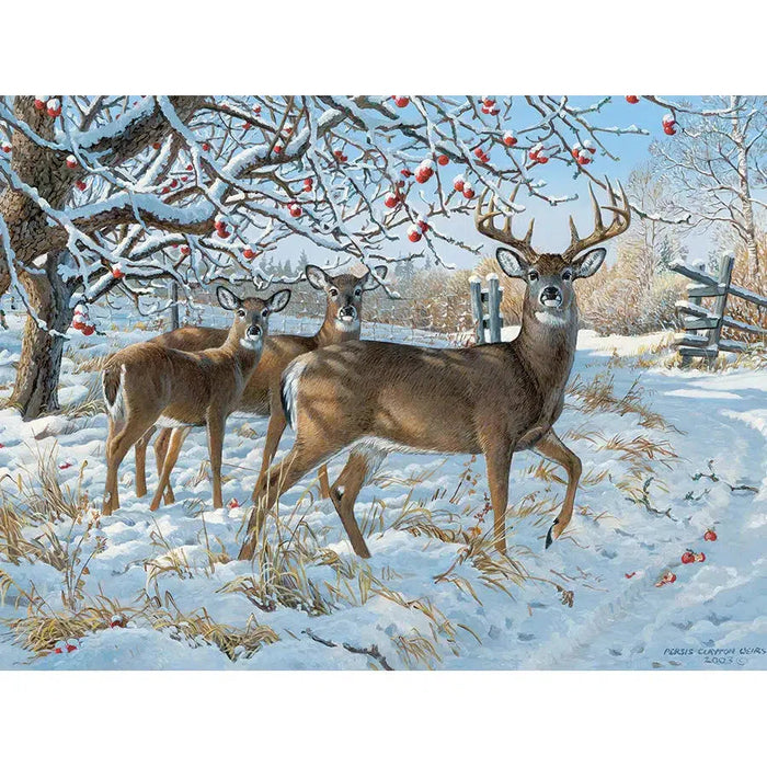 Winter Deer 500 Piece Jigsaw Puzzle Cobble Hill - for just $17.99! 