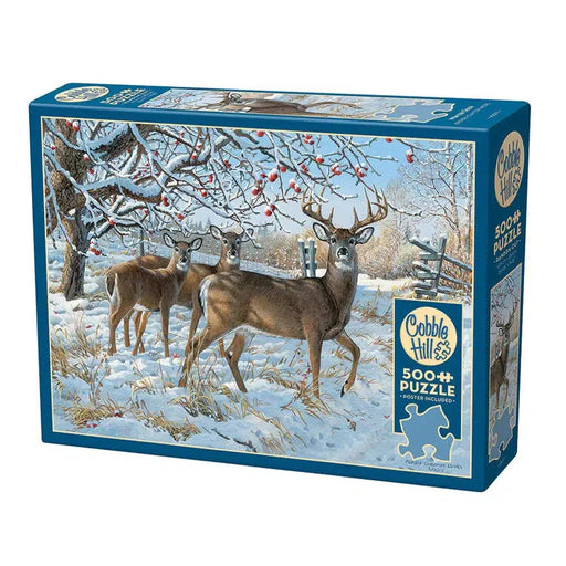 Winter Deer 500 Piece Jigsaw Puzzle Cobble Hill - for just $17.99! 