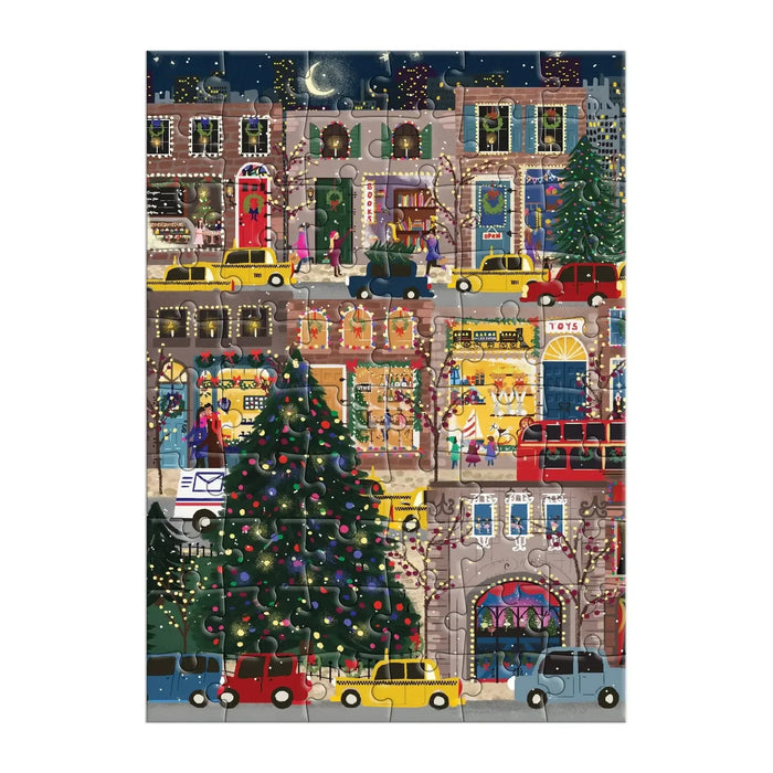 Winter Lights Christmas Greeting Card 60 Piece Jigsaw Puzzle Galison - for just $7.99! 