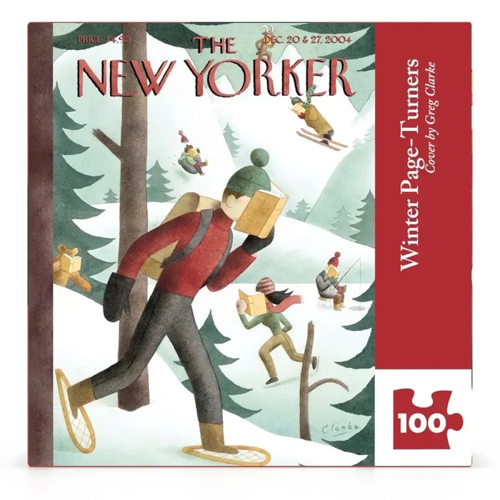 Winter Page-Turners The New Yorker 100 Piece Mini Jigsaw Puzzle NYPC - for just $14.99! 