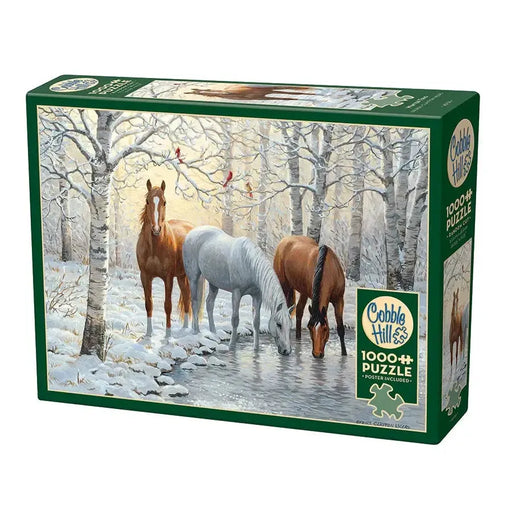 Winter Trio 1000 Piece Jigsaw Puzzle Cobble Hill - for just $19.99! 