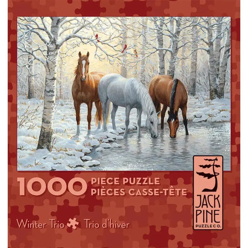Winter Trio 1000 Piece Jigsaw Puzzle Jack Pine - for just $14.99! 