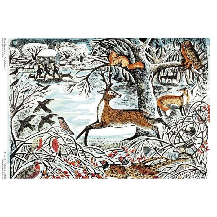 Winter Wonderland by Angela Harding 1000 Piece Jigsaw Puzzle Flame Tree - for just $19.99! 