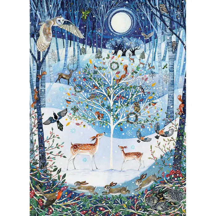 Winter Woodland 500 Piece Jigsaw Puzzle Cobble Hill - for just $17.99! 