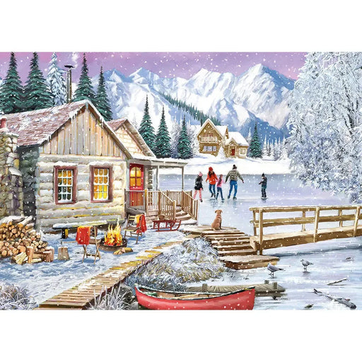 Winter in the Cabin 1000 Piece Jigsaw Puzzle Gibsons - for just $24.99! 