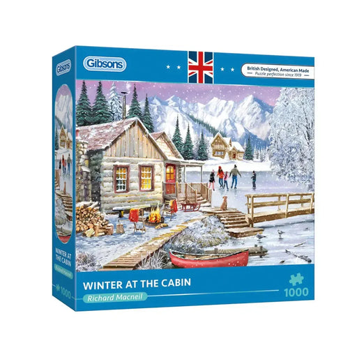 Winter in the Cabin 1000 Piece Jigsaw Puzzle Gibsons - for just $24.99! 
