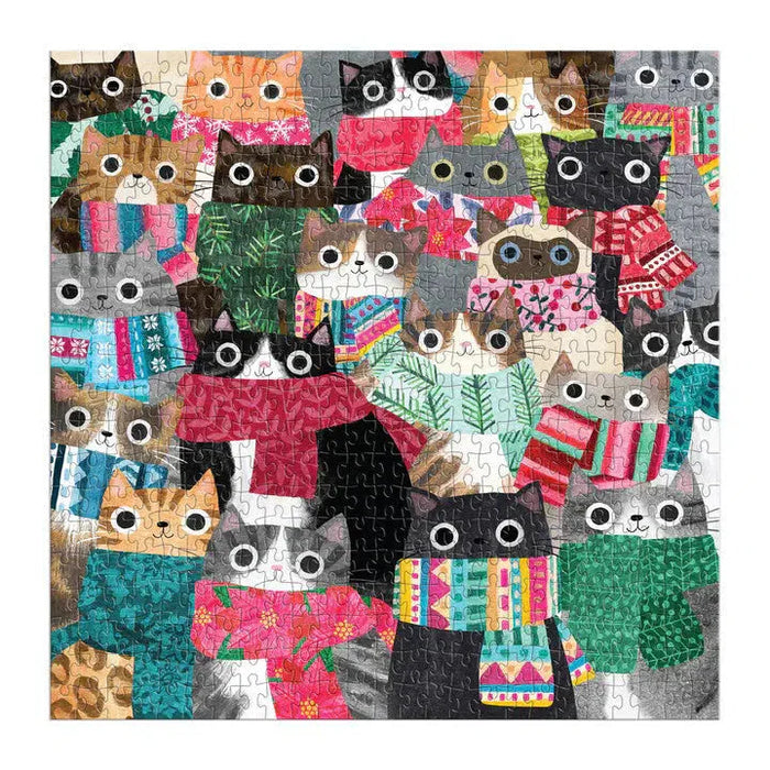 Wintry Cats 500 Piece Jigsaw Puzzle Galison - for just $17.99! 