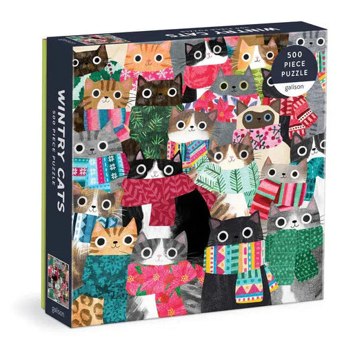 Wintry Cats 500 Piece Jigsaw Puzzle Galison - for just $17.99! 