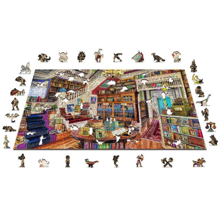 Wish Upon a Bookshop 1010 Piece Wood Jigsaw Puzzle Wooden City - for just $49.99! 