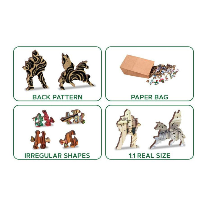 Wish Upon a Bookshop 1010 Piece Wood Jigsaw Puzzle Wooden City - for just $49.99! 