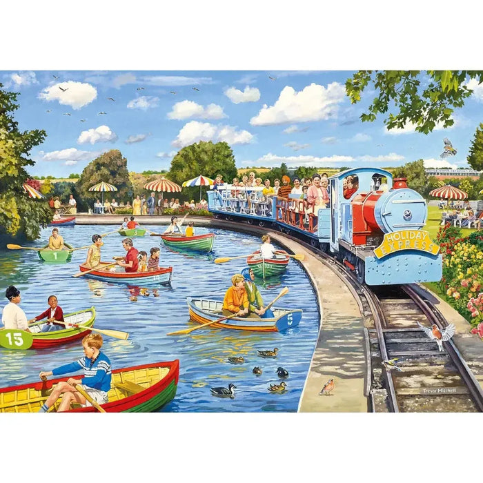 Wish You Were Here Set of 4 500 Piece Jigsaw Puzzles Gibsons - for just $39.99! 