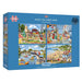 Wish You Were Here Set of 4 500 Piece Jigsaw Puzzles Gibsons - for just $39.99! 