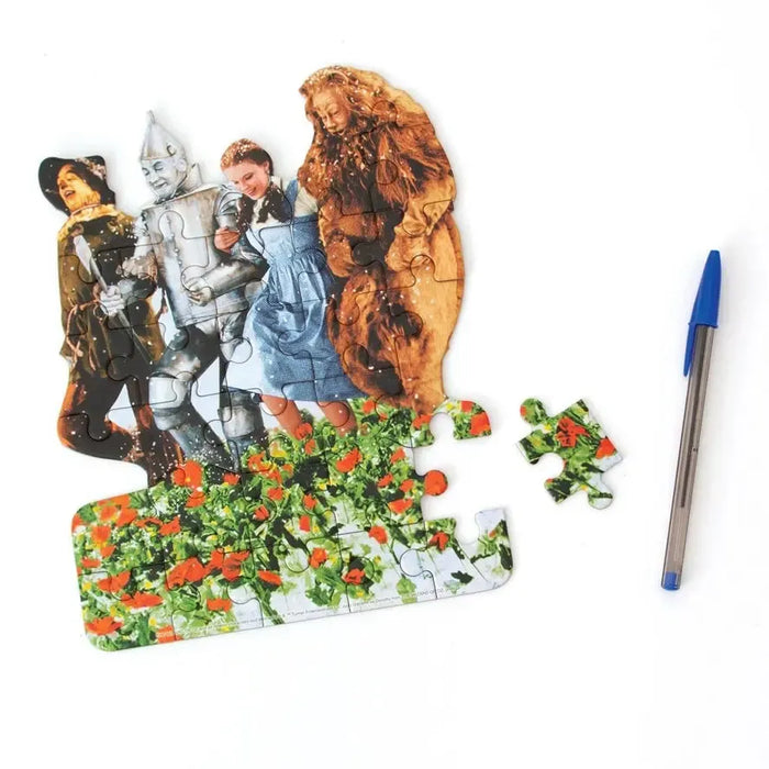 Wizard of Oz Poppy Field 26 Piece Mini Shaped Jigsaw Puzzle Paper House - for just $7.99! 
