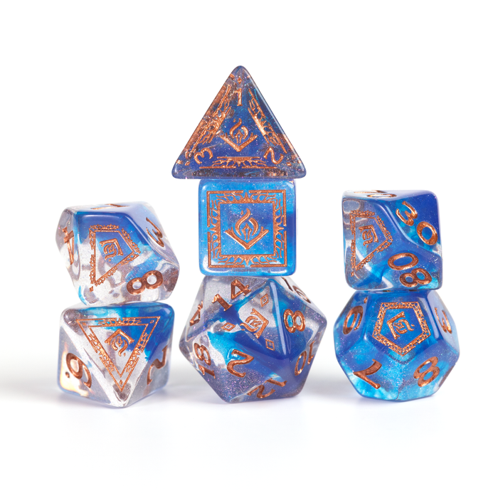 D&D Adventure Dice Set - Wizard Edition | Blue 16pc Collection - for just $24.99! 