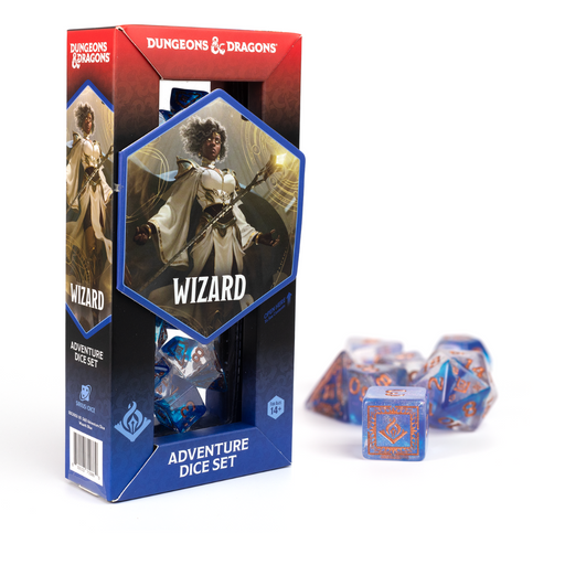 D&D Adventure Dice Set - Wizard Edition | Blue 16pc Collection - for just $24.99! 
