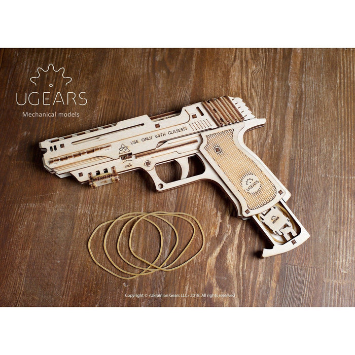 Wolf-01 Handgun 3D Wood Model Kit UGEARS - for just $29.99! 