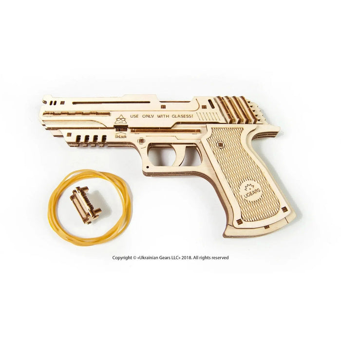 Wolf-01 Handgun 3D Wood Model Kit UGEARS - for just $29.99! 