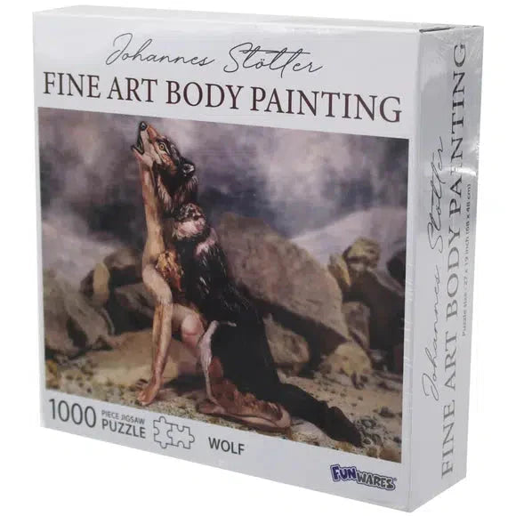 Wolf Body Painting 1000 Piece Jigsaw Puzzle Funwares - for just $10.99! 