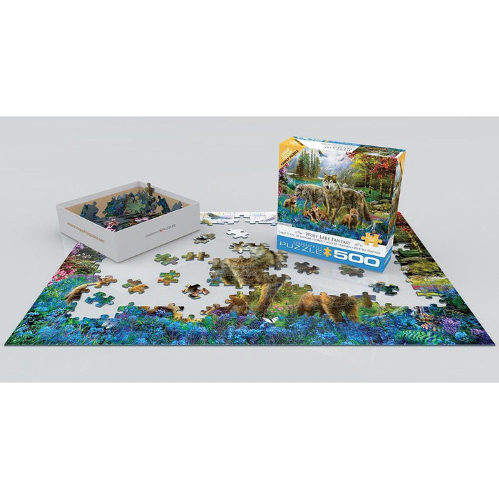 Wolf Lake Fantasy 500 Piece Jigsaw Puzzle Eurographics - for just $17.99! 