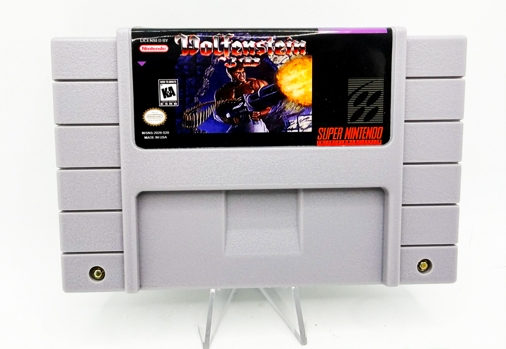 Wolfenstein 3D Uncut Redux SNES Reproduction Cart - for just $39.99! 