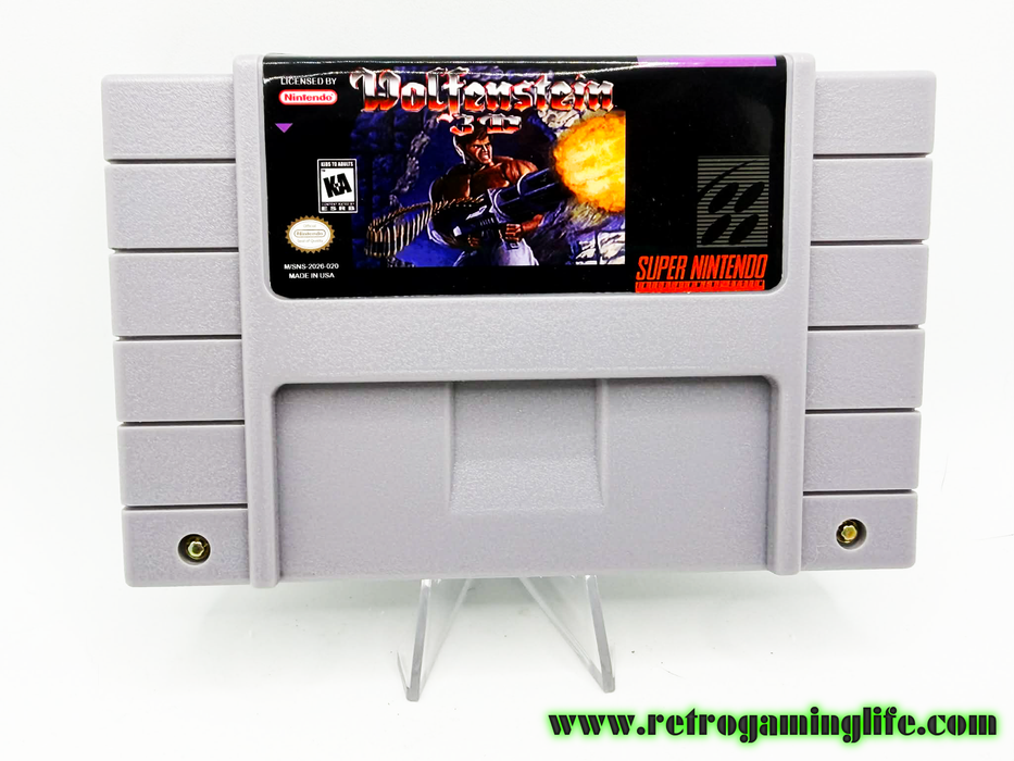 Wolfenstein 3D Uncut Redux SNES Reproduction Cart - for just $39.99! 