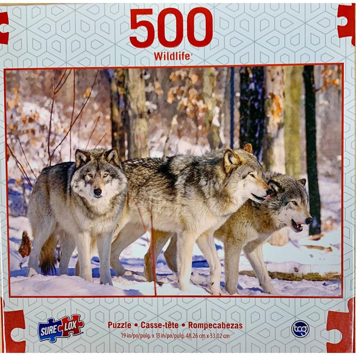 Wolves Wildlife 500 Piece Jigsaw Puzzle Sure Lox - for just $14.99! 