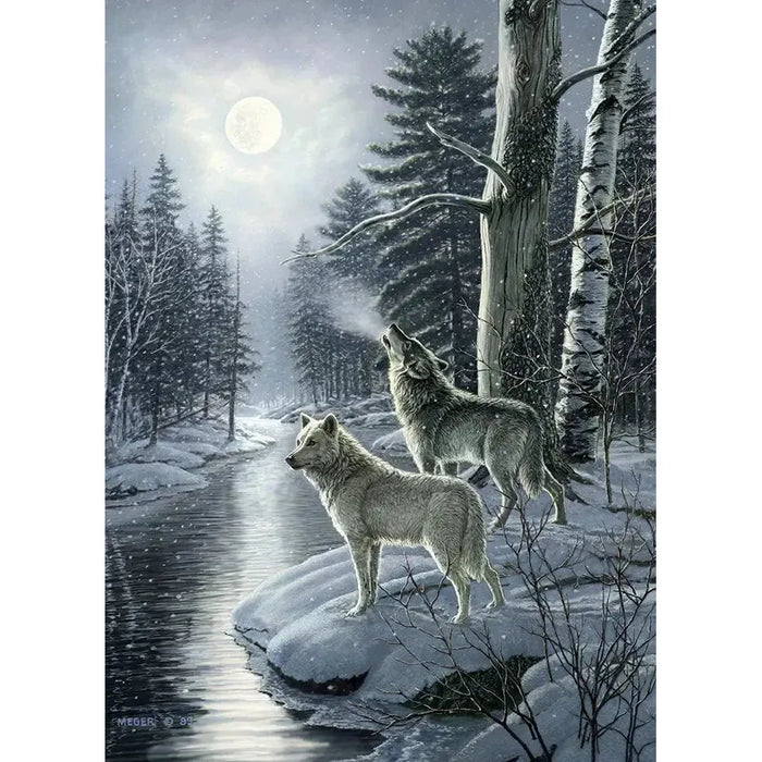Wolves by Moonlight 1000 Piece Jigsaw Puzzle Cobble Hill - for just $19.99! 