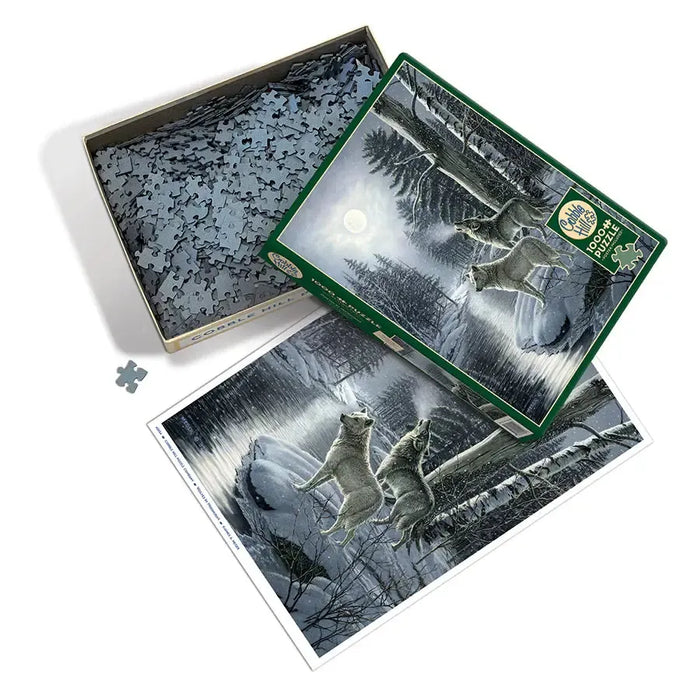 Wolves by Moonlight 1000 Piece Jigsaw Puzzle Cobble Hill - for just $19.99! 