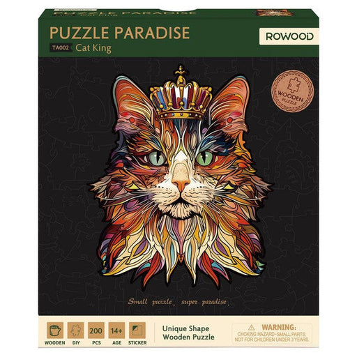 Wooden Puzzle: Cat King - for just $23.99! 