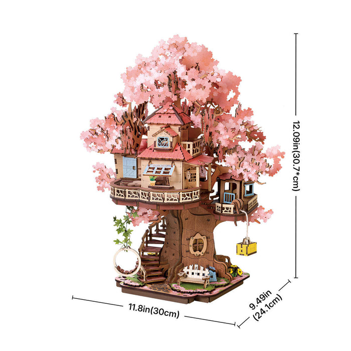 Wooden Puzzle: Sakura Tree House - for just $42.99! 