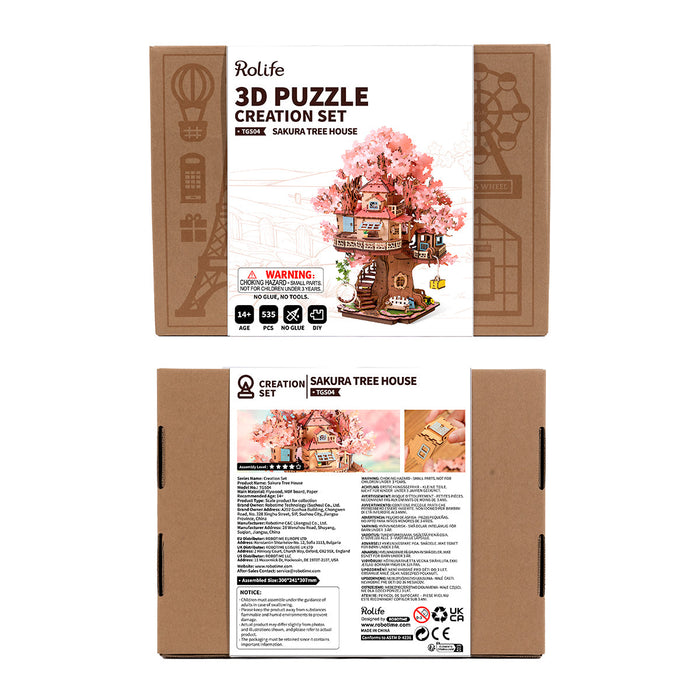 Wooden Puzzle: Sakura Tree House - for just $42.99! 