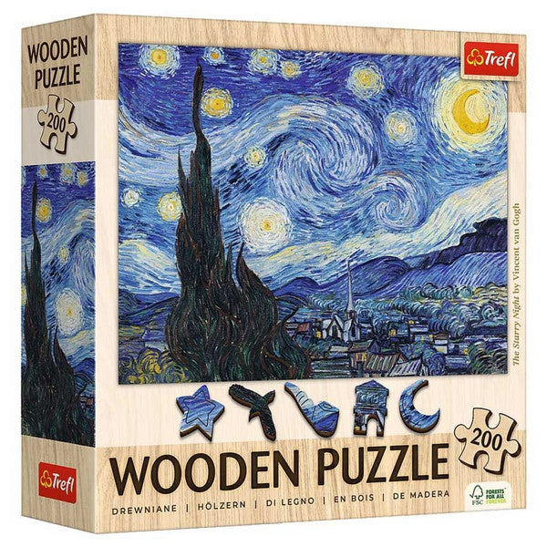 Wooden Puzzle: Vincent Van Gogh The Starry Night - for just $19.99! 