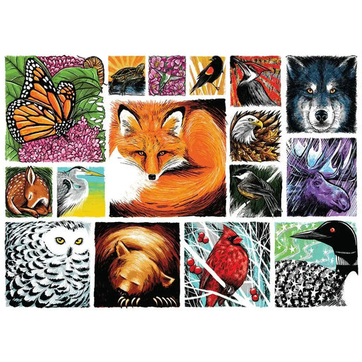 Woodland Critters "Mixed Up" 1000 Piece Jigsaw Puzzle PuzzleTwist - for just $25.99! 