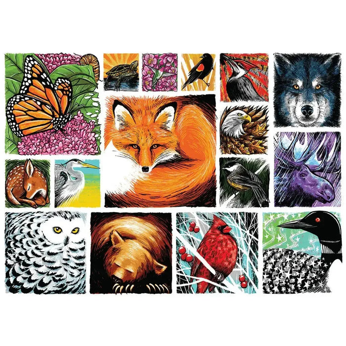 Woodland Critters "Mixed Up" 1000 Piece Jigsaw Puzzle PuzzleTwist - for just $25.99! 